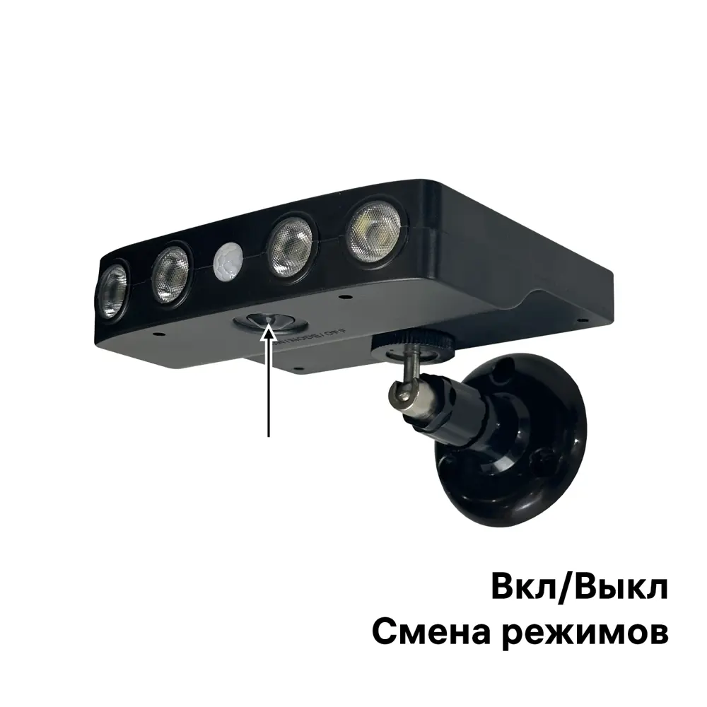 Светильник светодиодный уличный Duwi Solar LED на солнечных батареях 3 режима 4Вт 6500К 500Лм IP65 датчик движения черный 83972980 STLM-2169202  - Вид №7