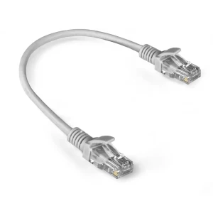 Патч-корд LSZH ExeGate UTP-RJ45-RJ45-5e-03M-LSZH-GY UTP cat.5e 0.3 м цвет серый