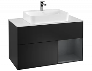 Villeroy&Boch Тумба под раковину Прямоугольная версия F371HGPD Finion Black Matt Lacquer