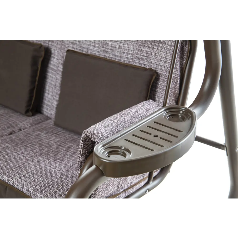 Качели садовые Октавия 3-х местные (до 300 кг) коричневый Santreyd STLM-2183842 - Вид №2