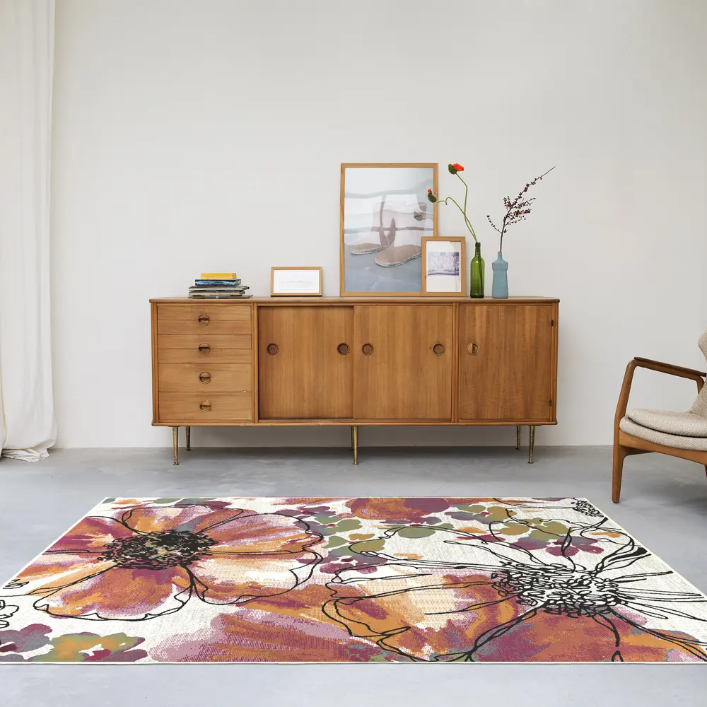 Ковер вискоза Genova 182/616161 100х140 см цвет мультиколор RAGOLLE STLM-2065043 - Вид №5