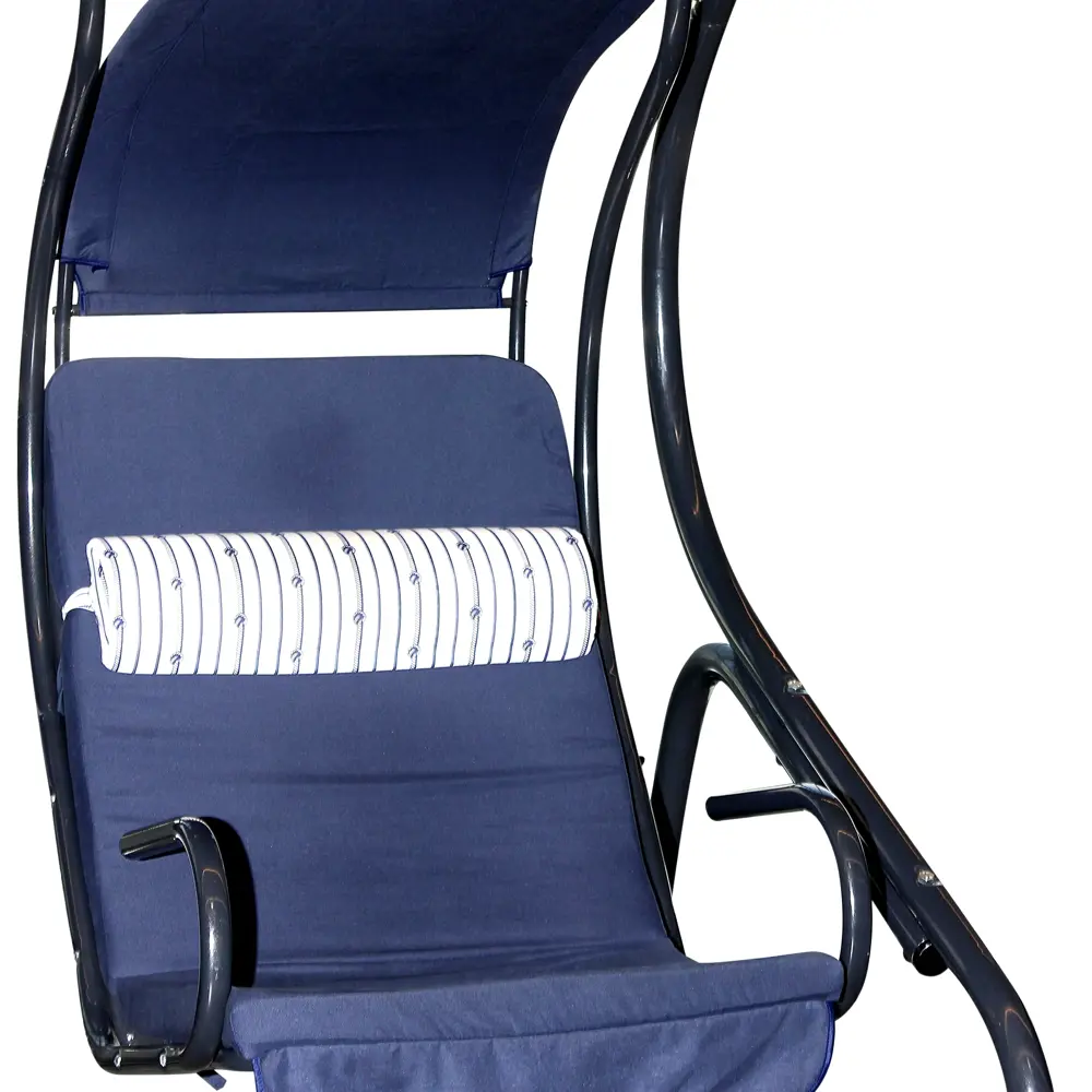 Качели садовые Марио 2-х местные (до 280 кг) черный/ синий Santreyd STLM-2057192 - Вид №1