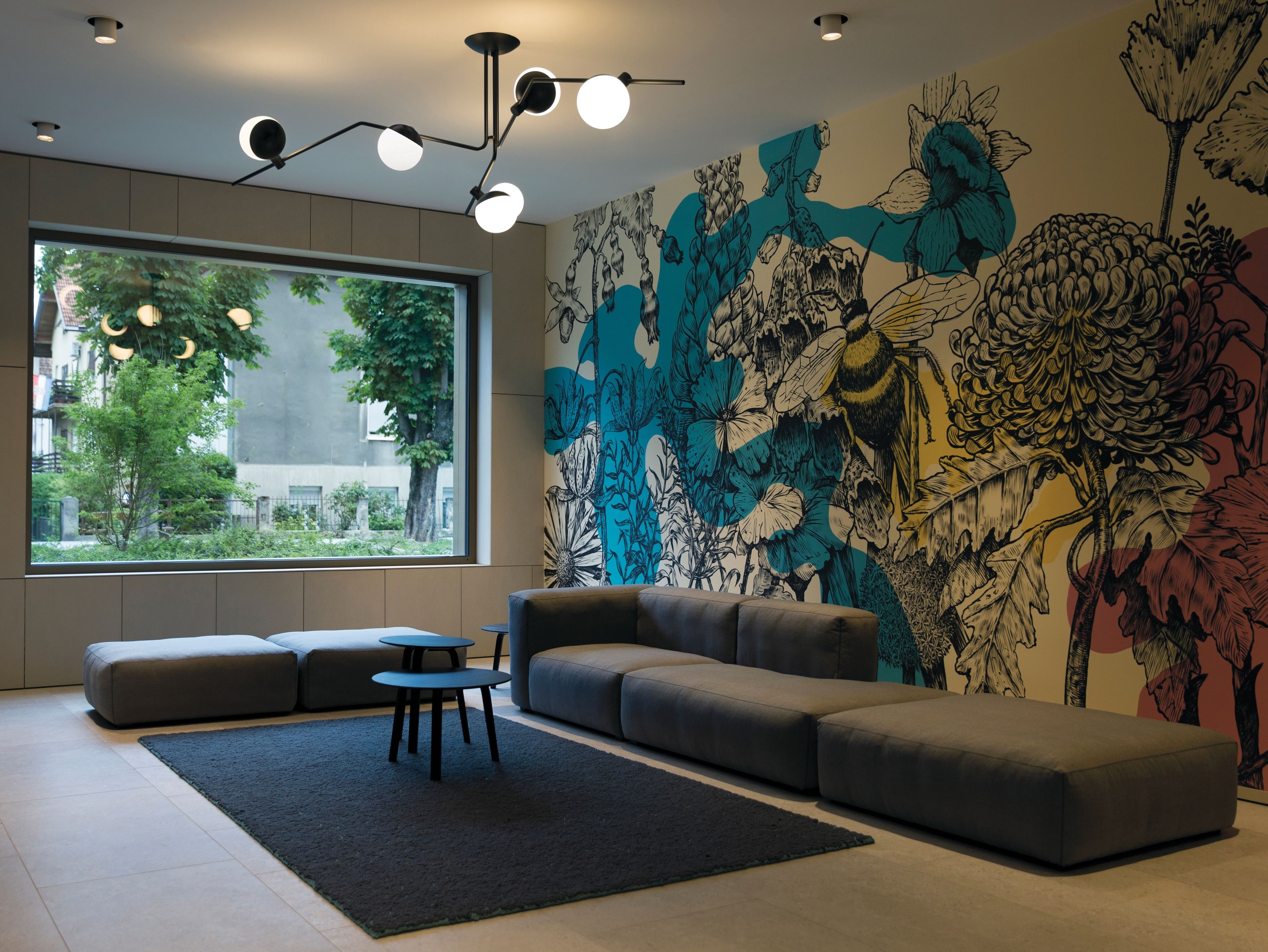 Светодиодный потолочный светильник из стали и стекла Grupa Baluna ARCH-00064957 - Вид №3