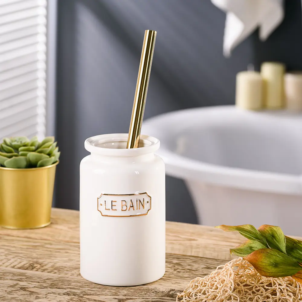 Ёршик для унитаза Wess Le Bain Blanc цвет золотой 82260751 STLM-2011252 - Вид №6
