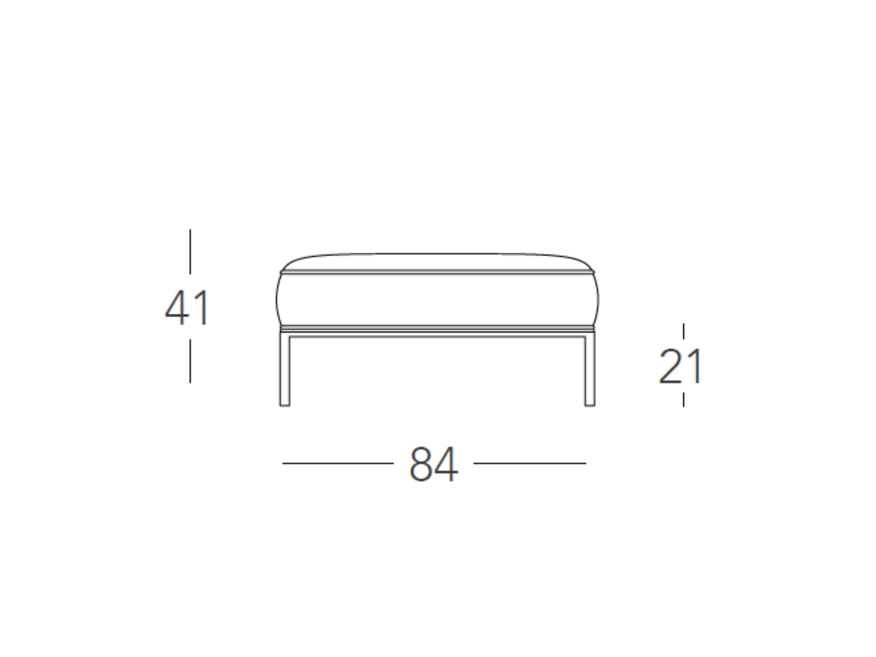 Стальной и тканевый садовый пуф S-CAB лоскут ARCH-00151131 - Вид №7