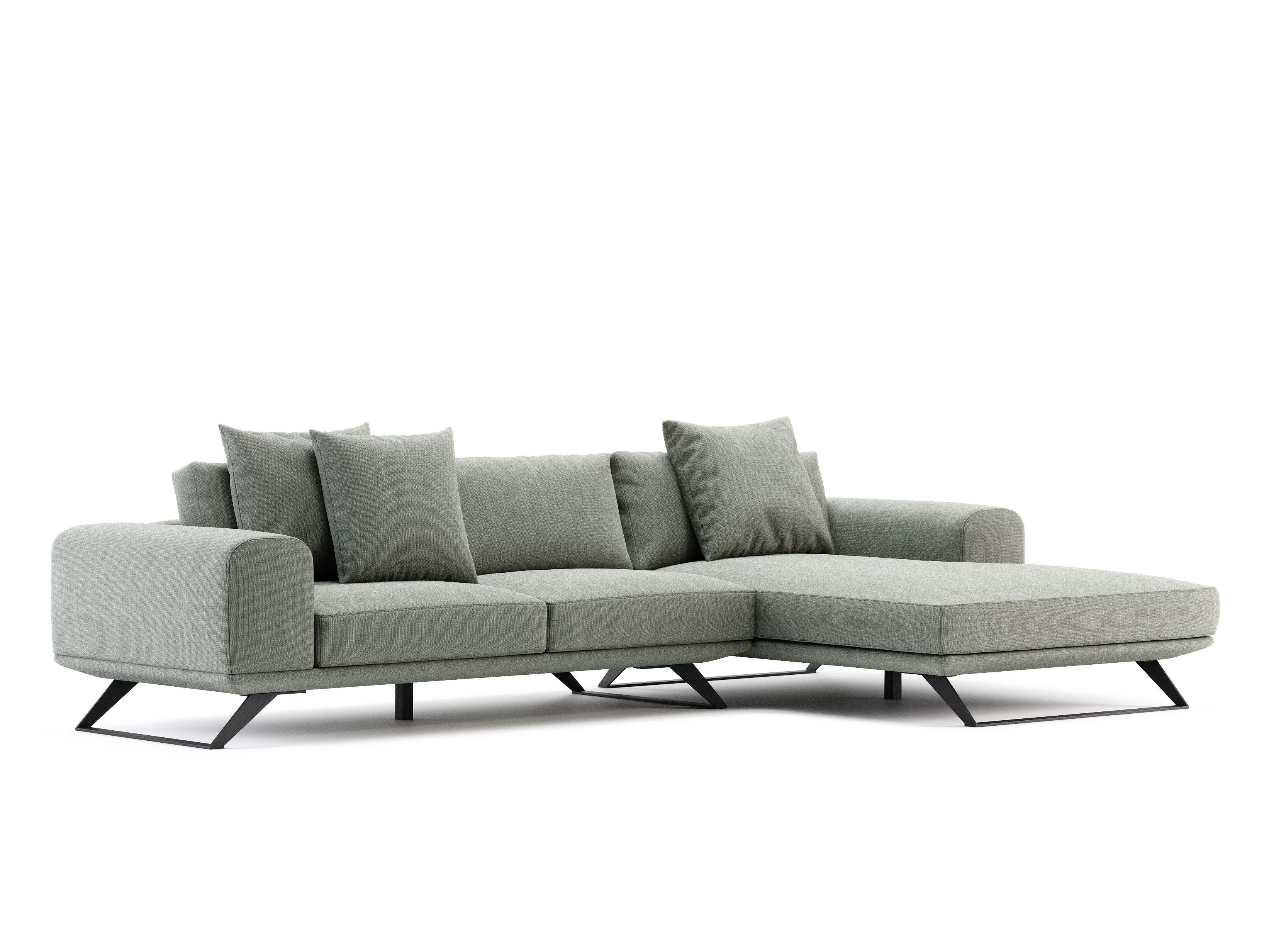 Тканевый диван с полуостровом Domkapa ANISTON ARCH-00052225