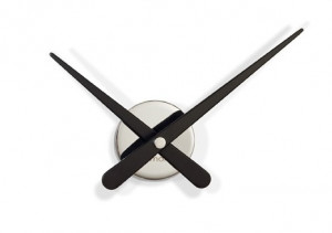 072931 Настенные часы Mini L хром-черный Nomon Axioma