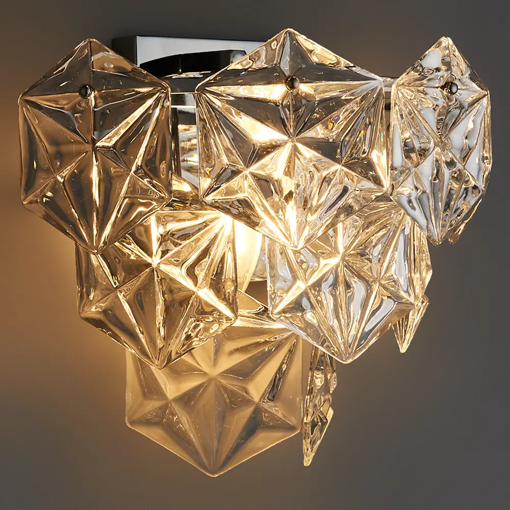 Бра Freya FR1004WL-02CH, цвет хром/бесцветный STLM-2047776