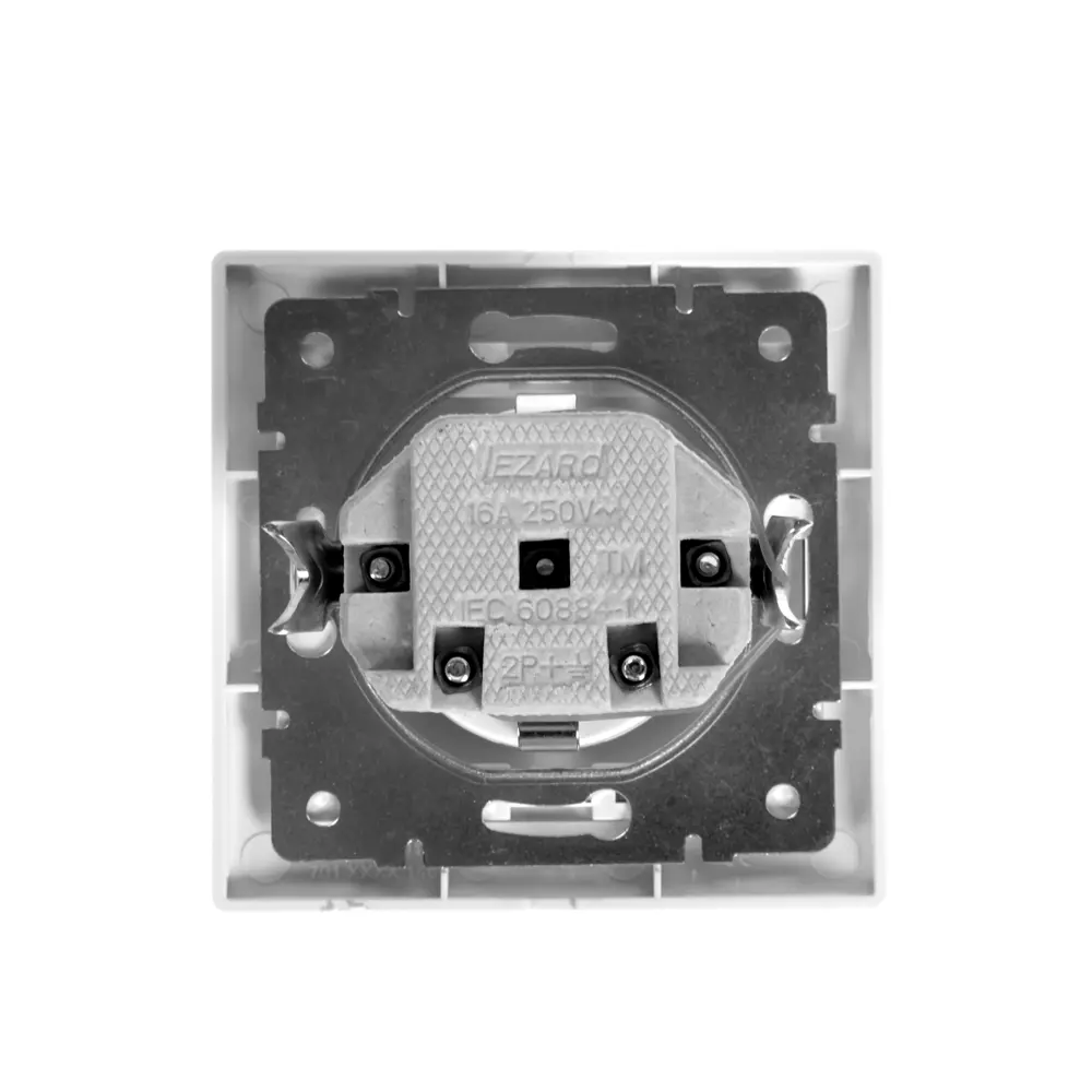 Розетка керамическая Lezard Mira, защитные шторки, цвет белый STLM-2074556 - Вид №2