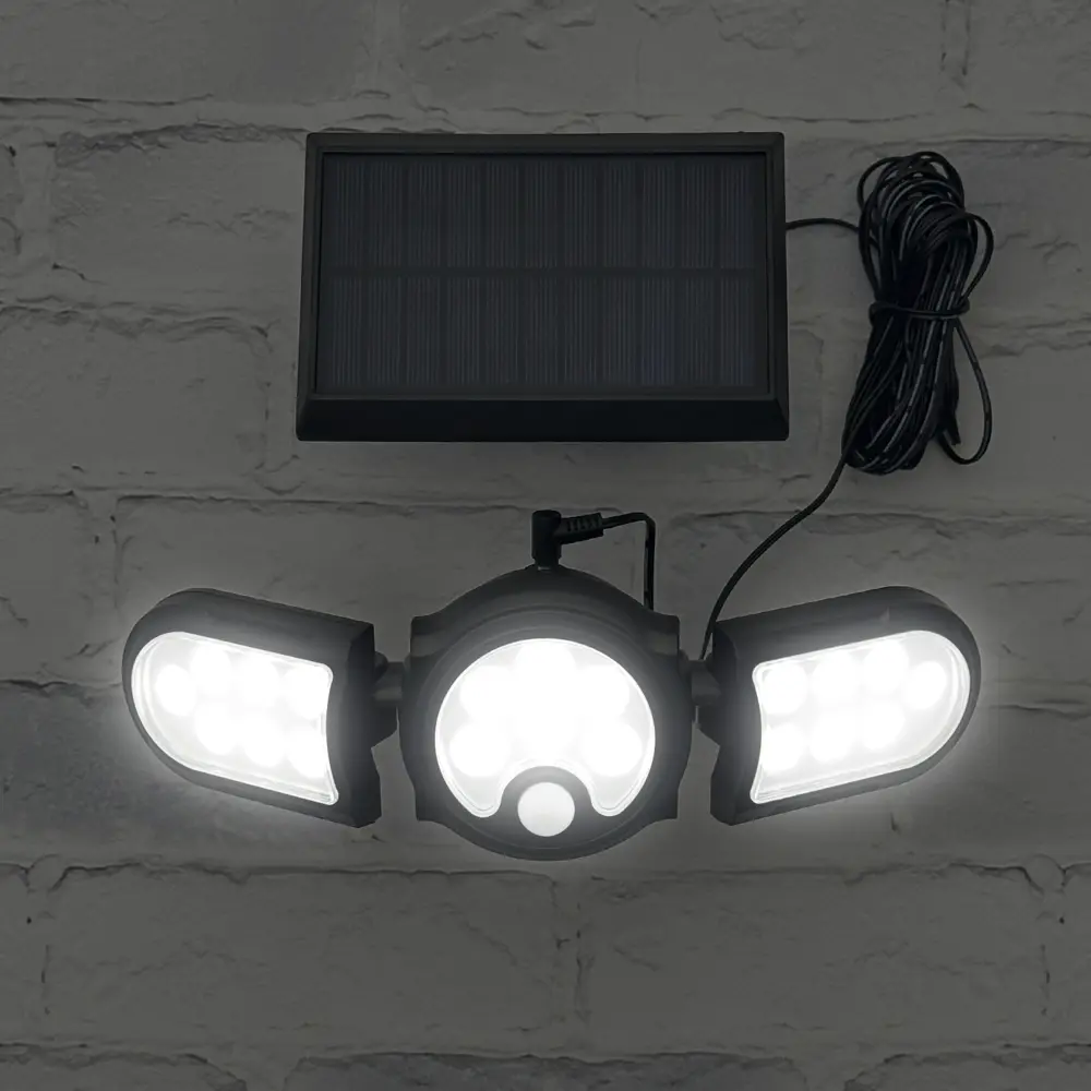 Светильник светодиодный уличный Duwi Solar LED на солнечных батареях 3 режима 28Вт 6500К 910Лм IP65 датчик движения черный 83972979 STLM-2018436  - Вид №4
