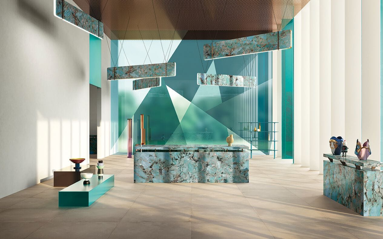 Столешница из керамогранита с мраморным эффектом CERAMICA FONDOVALLE MYTOP ARCH-00095069 - Вид №1