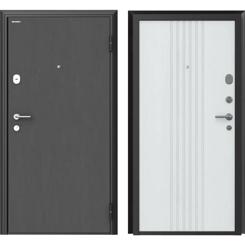 Дверь входная металлическая Премиум New 98x205 см правая белый DOORHAN STLM-2095173