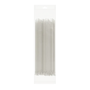 Крепежный хомут 4.8X200 мм нейлон цвет белый 50 шт.