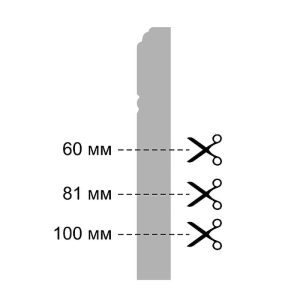90727002 Торцевой стикер левые и правые высота 160х110х3мм 4шт STLM-0357532 HANNAHHOLZ