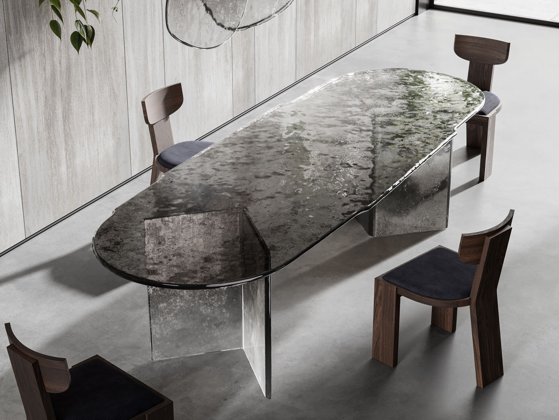 Стеклянный овальный обеденный стол ARTE VENEZIANA Melt ARCH-00094681 - Вид №2