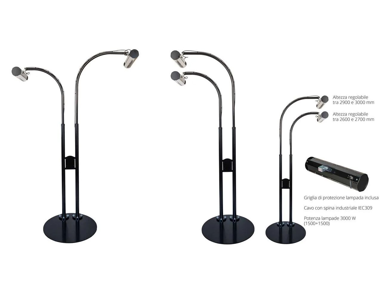 Инфракрасный радиатор для больших пространств с быстрой средней волной ATH Italia STELO ARCO ARCH-00127555 - Вид №1