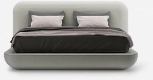 Alias Двуспальная кровать с обивкой из ткани Okome
