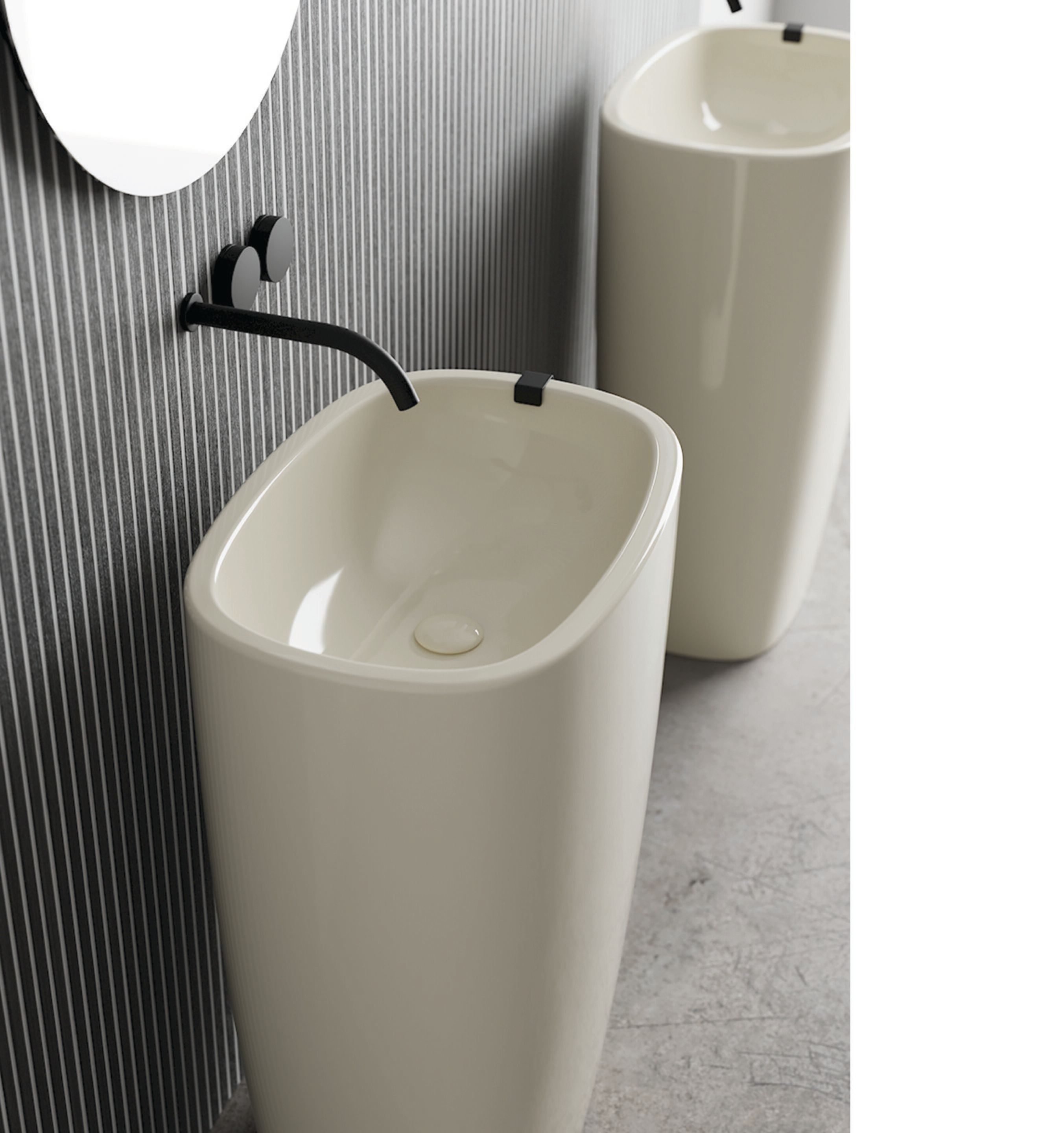 Керамическая отдельно стоящая раковина Nic Milk ARCH-00078642 - Вид №3