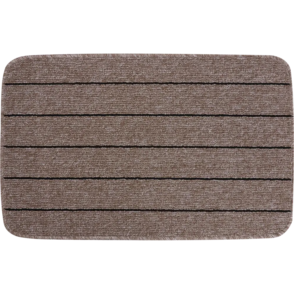 Коврик Como 50x80 см полипропилен цвет мокко/чёрный 82207822 STLM-2092714 Santreyd 