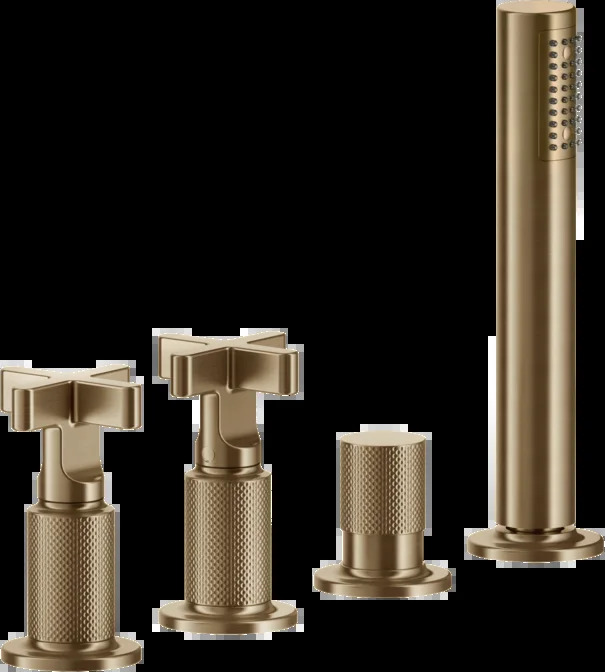 Смеситель для ванны 58143 726 Gessi Inciso ТЕПЛАЯ БРОНЗА BR. PVD