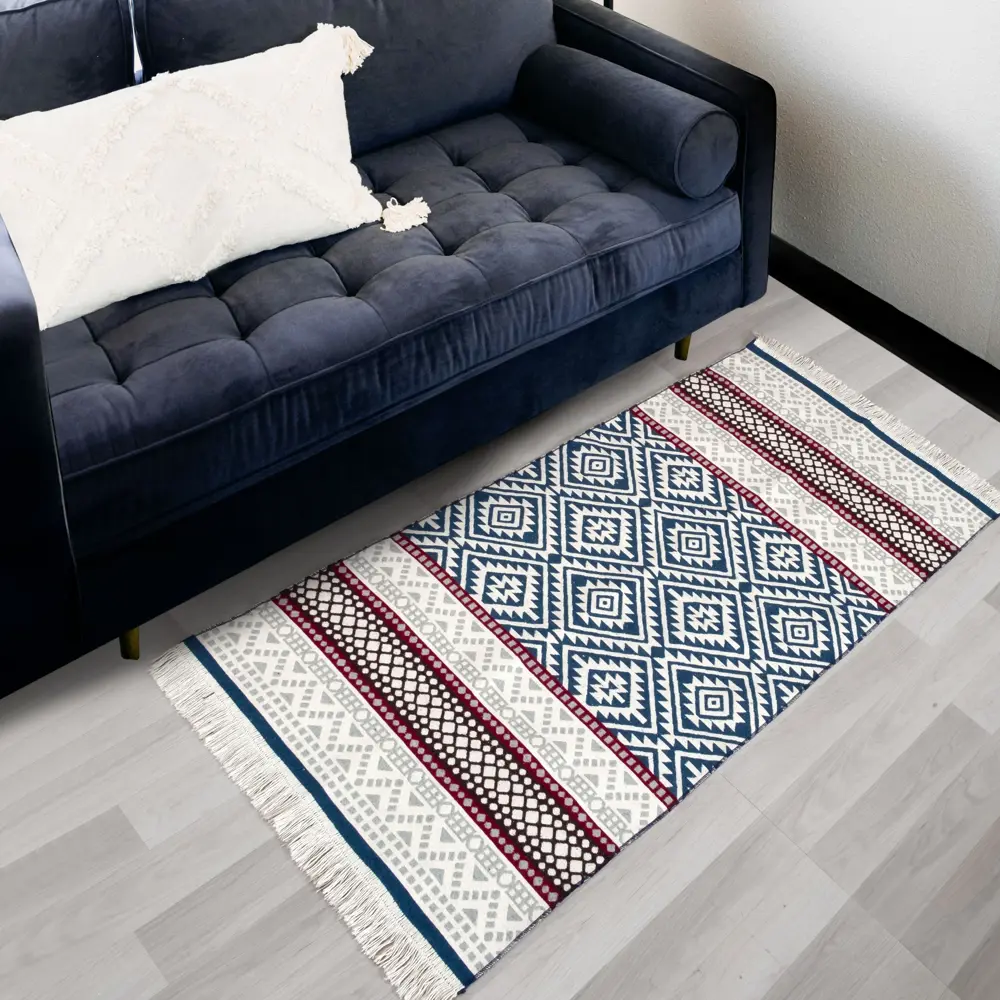 Santreyd Maya - турецкий килим из хлопка 80×150 см для стильного интерьера 89385297 STLM-1439676