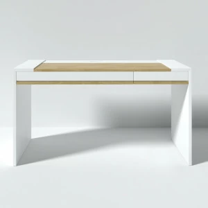 Письменный деревянный стол белый 140 см Mass BRAGIN DESIGN  00-3879377 Бежевый;белый