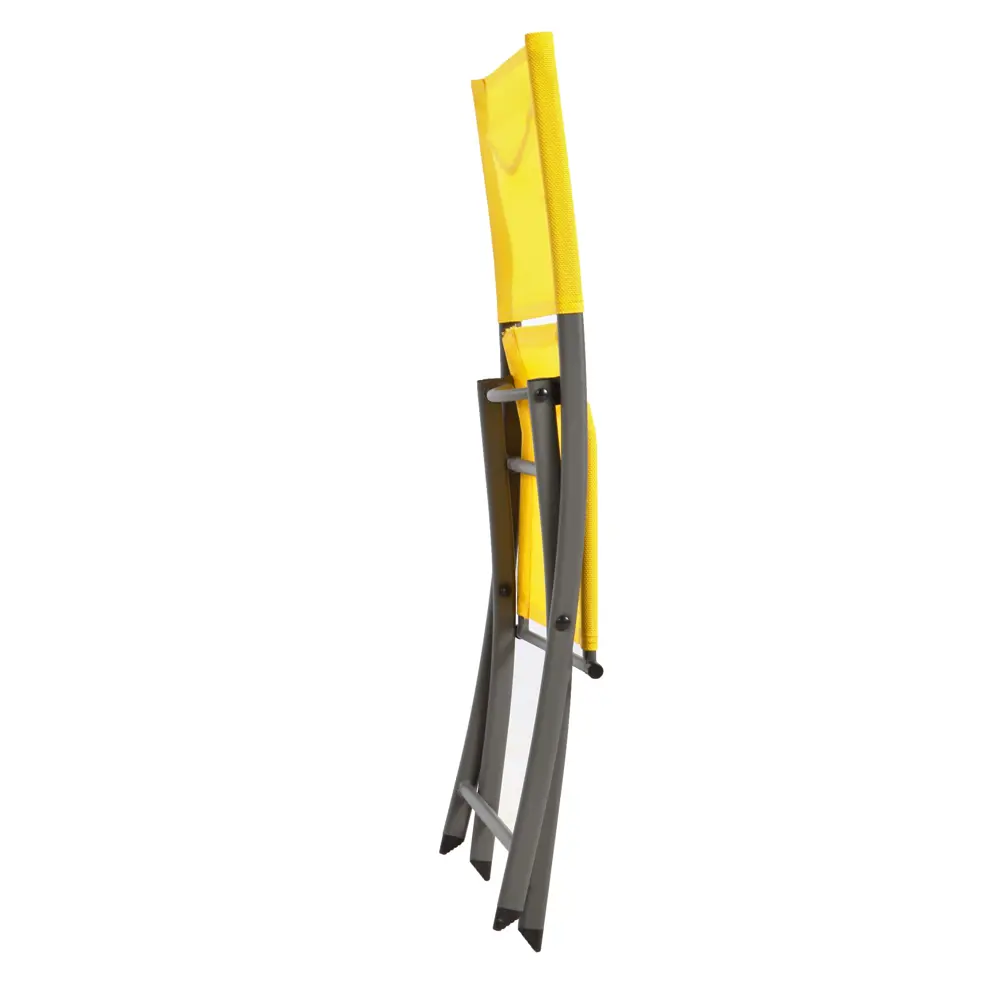 Садовый стул Naterial складной 52x83x36 см сталь желтый STLM-2071738 - Вид №2