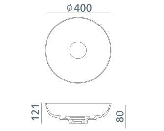 Круглая столешница dolotek© Acquabella Acquawhite ARCH-00033567 - Вид №2