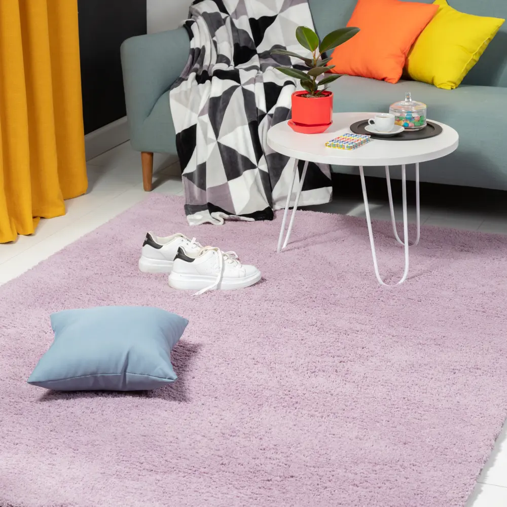 Ковер полиэстер Лаванда 160x230 см цвет фиолетовый Amigo STLM-2096949