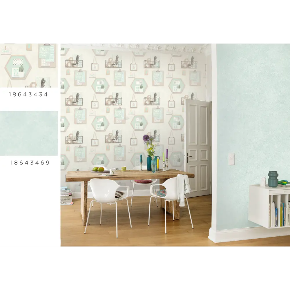 Обои флизелиновые Rasch Deco Relief синие 0.53 м 518115 18643469 STLM-2181488 - Вид №4