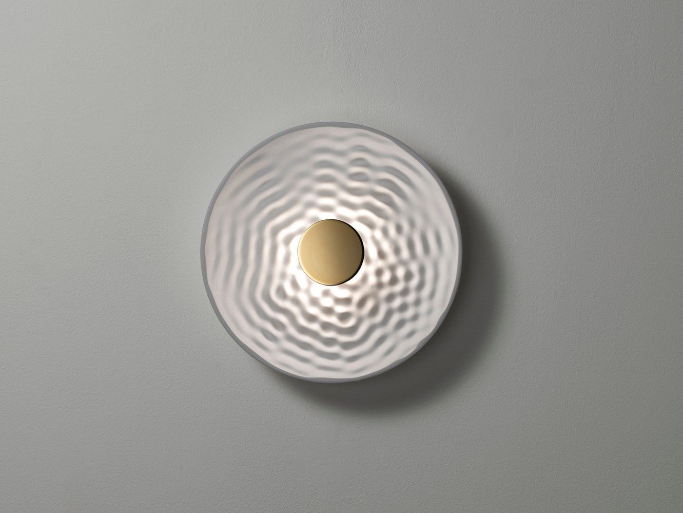 Светодиодный настенный светильник из штукатурки и латуни RADAR INTERIOR Pulse ARCH-00101364 - Вид №1