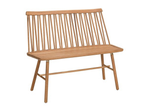 Дубовая скамья со спинкой