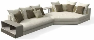 Giorgetti Секционный модульный кожаный диван с шезлонгом Skyline