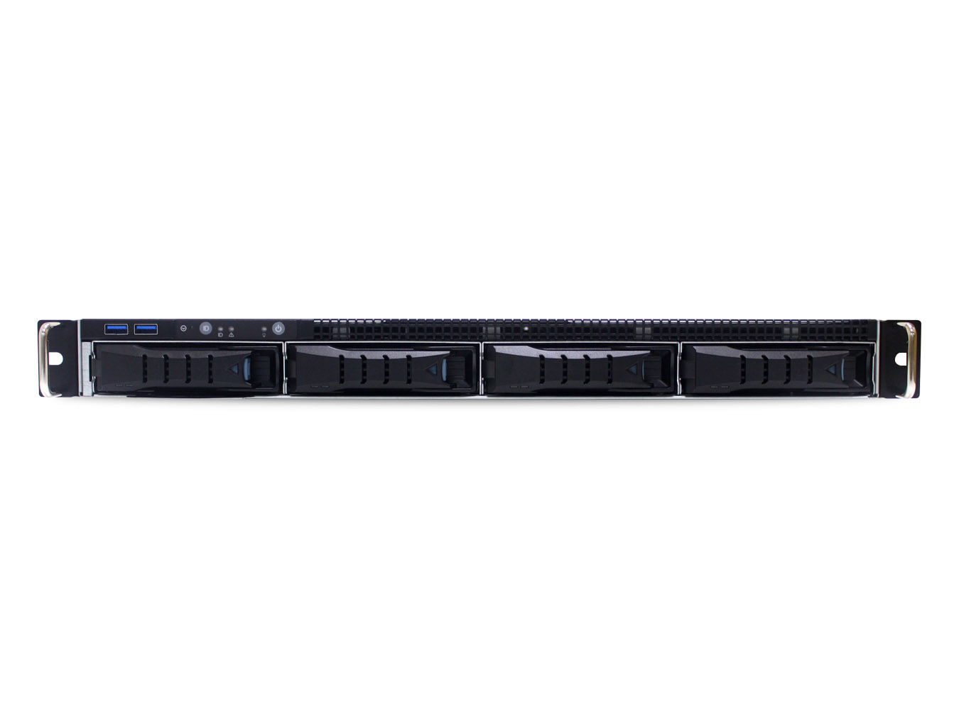 XP1-S101UR01 sb101-ur, 1u, 4x 3.5"/2.5" universal sata/sas hs, ursa ( 2xs3647, 24xddr4 dimm, 2x10gbe sfp+, w/o ioc, dedicated bmc port, asp2500) , 1x12g 4 port sas bp, 550w 1+1 redundant 80+ platinum, 2xcpu heatsink, 28" slide rail, riser card *2, w/o bez Santreyd  - Вид №1
