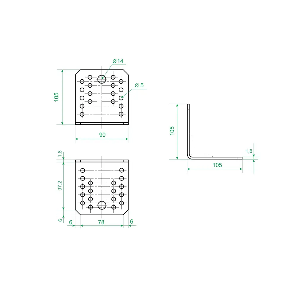 Крепежный уголок Santreyd KU для деревянных и стальных конструкций 83613041 STLM-0042752 - Вид №4