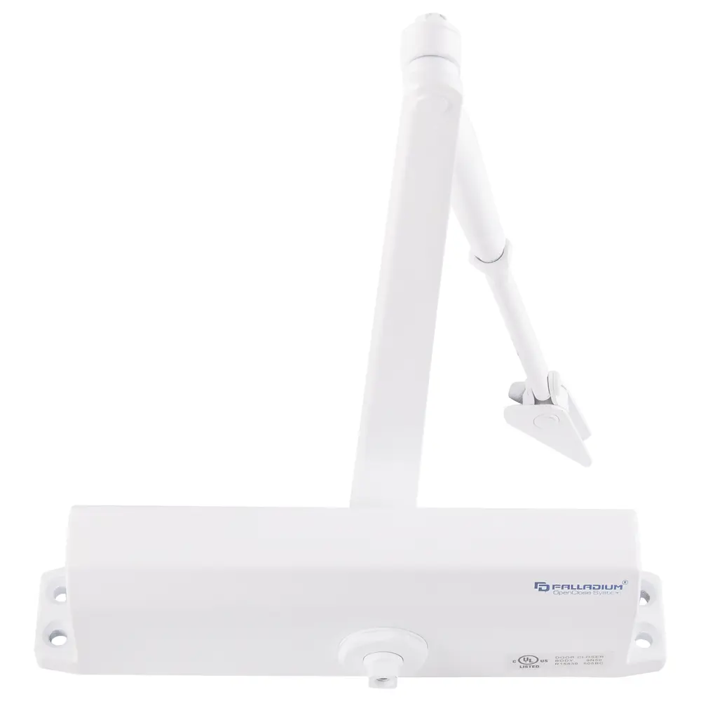 Доводчик дверной 10120 BC максимальная нагрузка 120 кг цвет белый PALLADIUM STLM-2195809