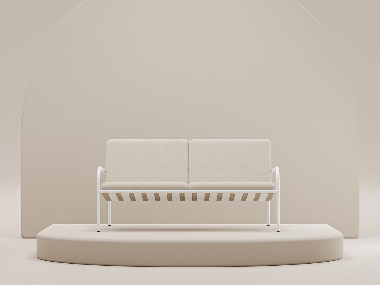 Стальной садовый диван с порошковым покрытием Metallbude CRUZ ARCH-00037484 - Вид №19