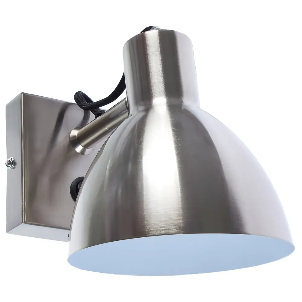 Бра Inspire Huvud 1xE27х40 Вт, металл/никель STLM-2067373