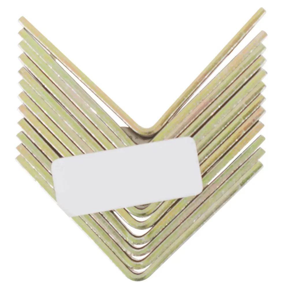 Угол соединительный мебельный 25х25х14х175 желтый оцинкованный 12 шт GAH ALBERTS STLM-2095955 - Вид №3