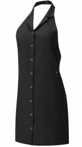 60720 Фартук с воротничком black (черный) DAKOTA  Одежда для горничных и уборщиц  размер
