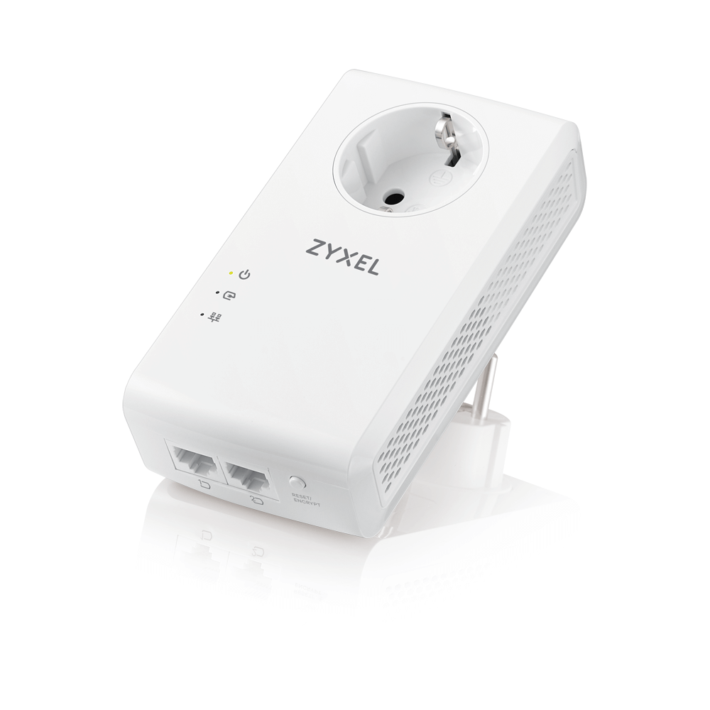 PLA5456-EU0201F pla5456 av2000 mimo pass thru powerline gigabit ethernet adaptor twin ZyXEL Santreyd  - Вид №2