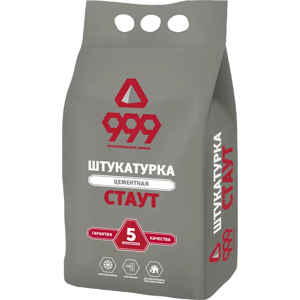 Штукатурка цементная 999 Стаут 5 кг STLM-2211440