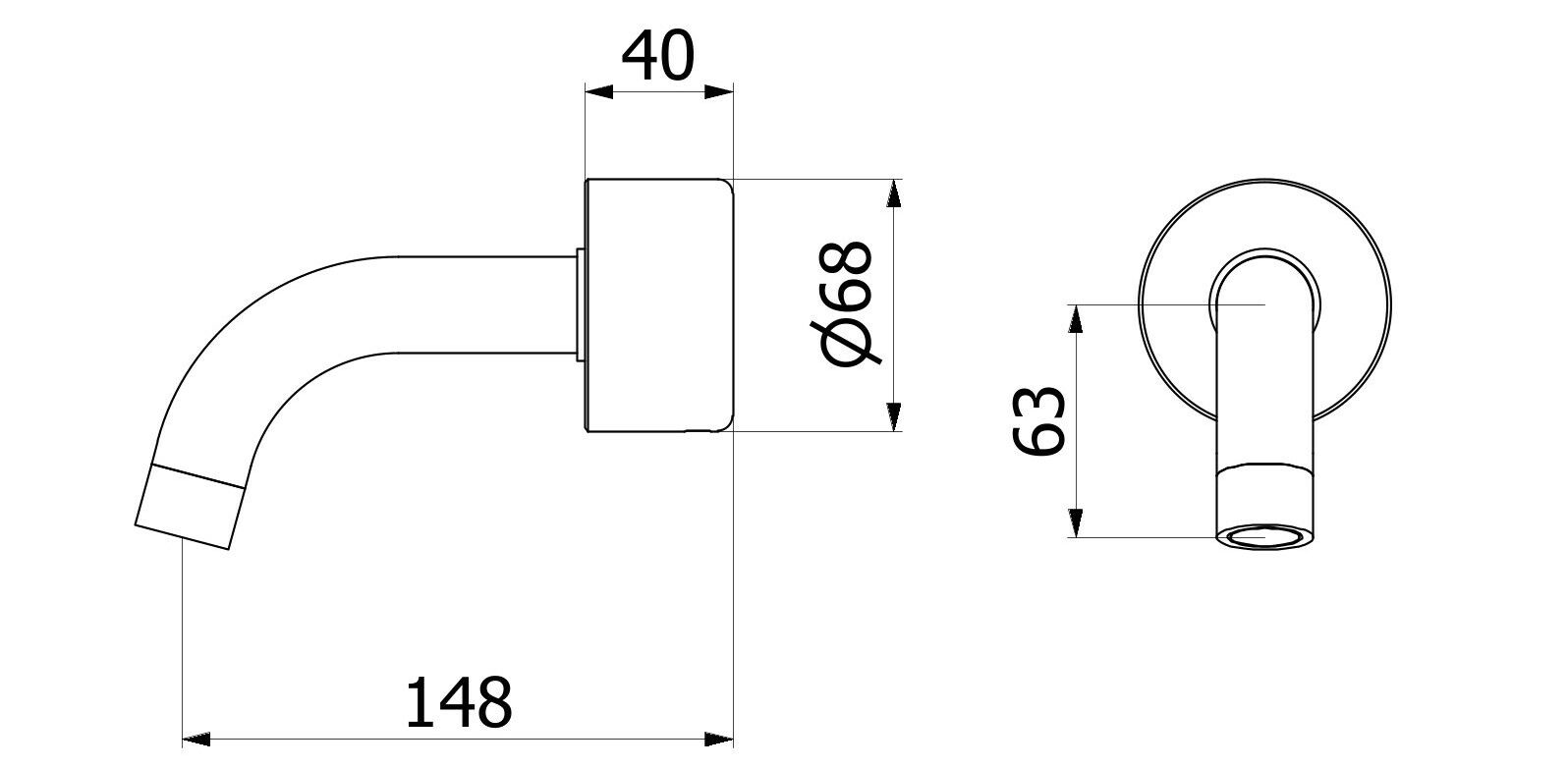 Настенный мраморный дозирующий носик IB мрамор + мрамор Elle ARCH-00076981 - Вид №24