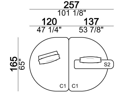 2-местный тканевый диван Arketipo BACK PACK ARCH-00107213 - Вид №8