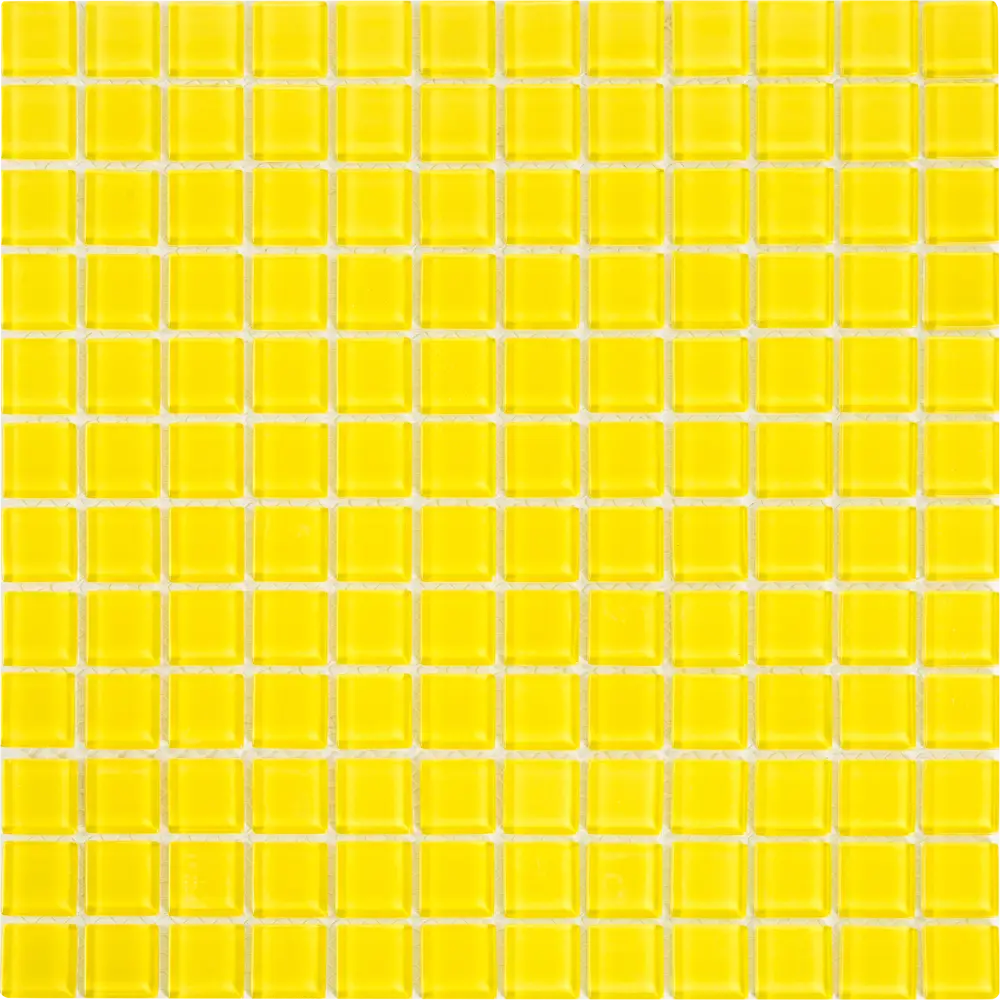 Мозаика стеклянная глянцевая, желтая, 300х300х4 мм Santreyd STLM-2137470