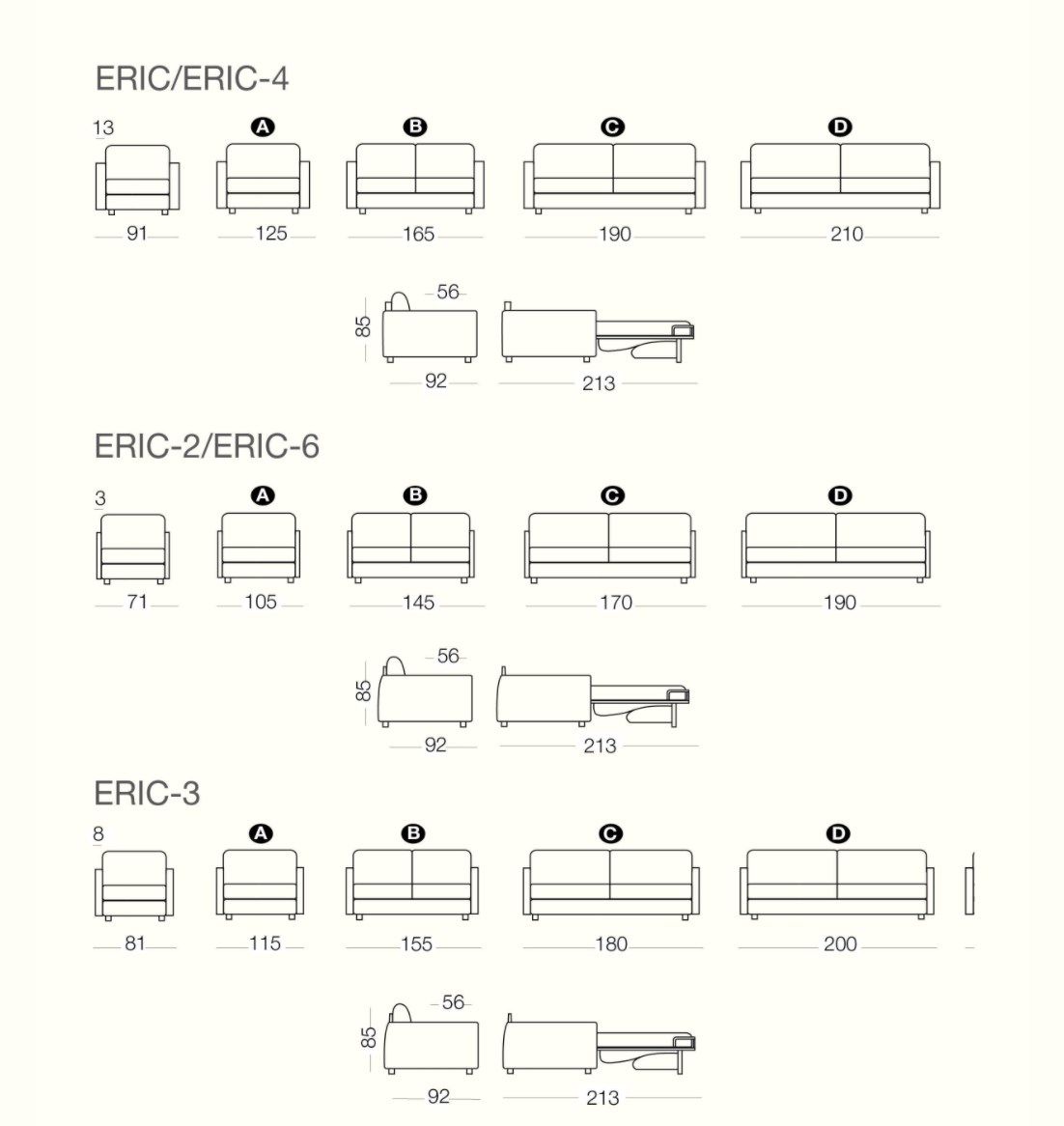 Диван-кровать из ткани Milano Bedding ERIC ARCH-00120765 - Вид №2