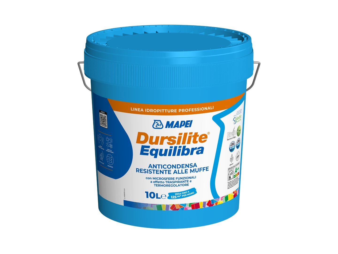 Краска для воды с защитой от конденсации, устойчивая к плесени MAPEI DURSILITE EQUILIBRA ARCH-00019679