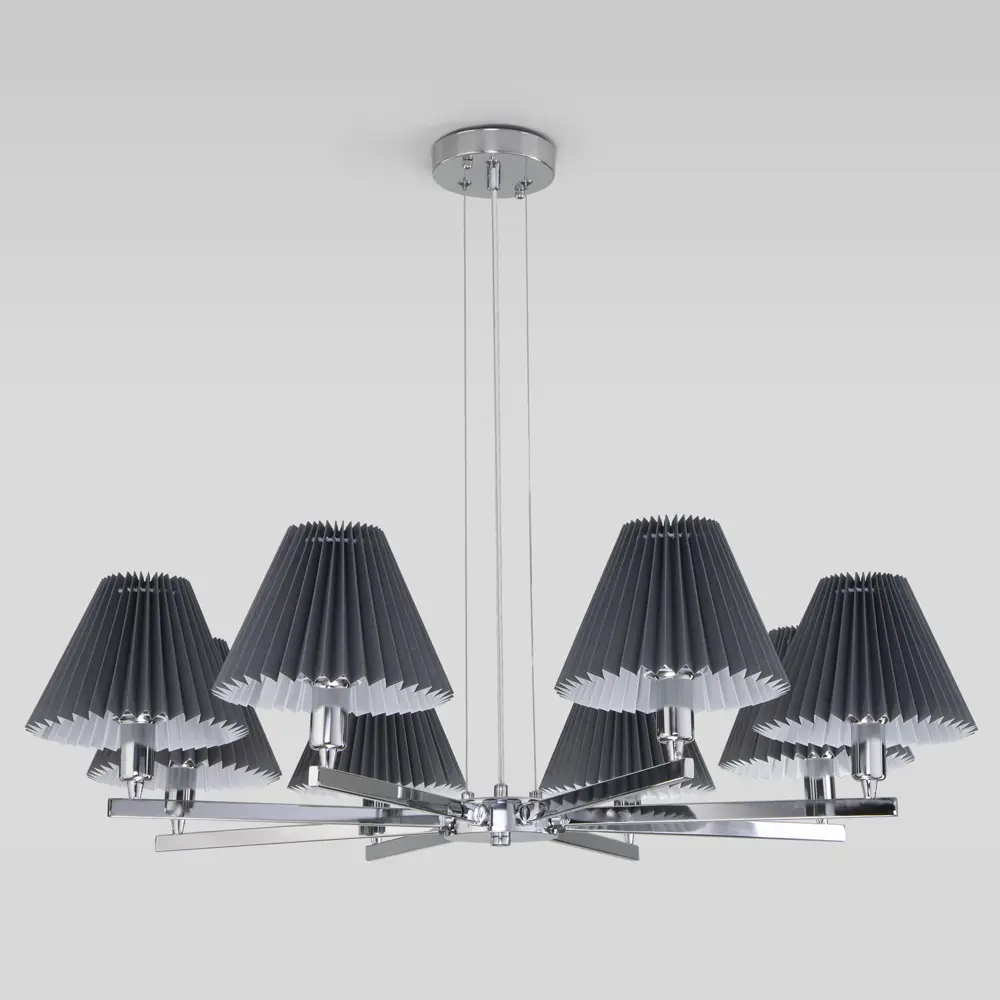Люстра подвесная Peony 60136 8 ламп 14 м² цвет графит 89440739 STLM-2081037 Eurosvet  - Вид №1