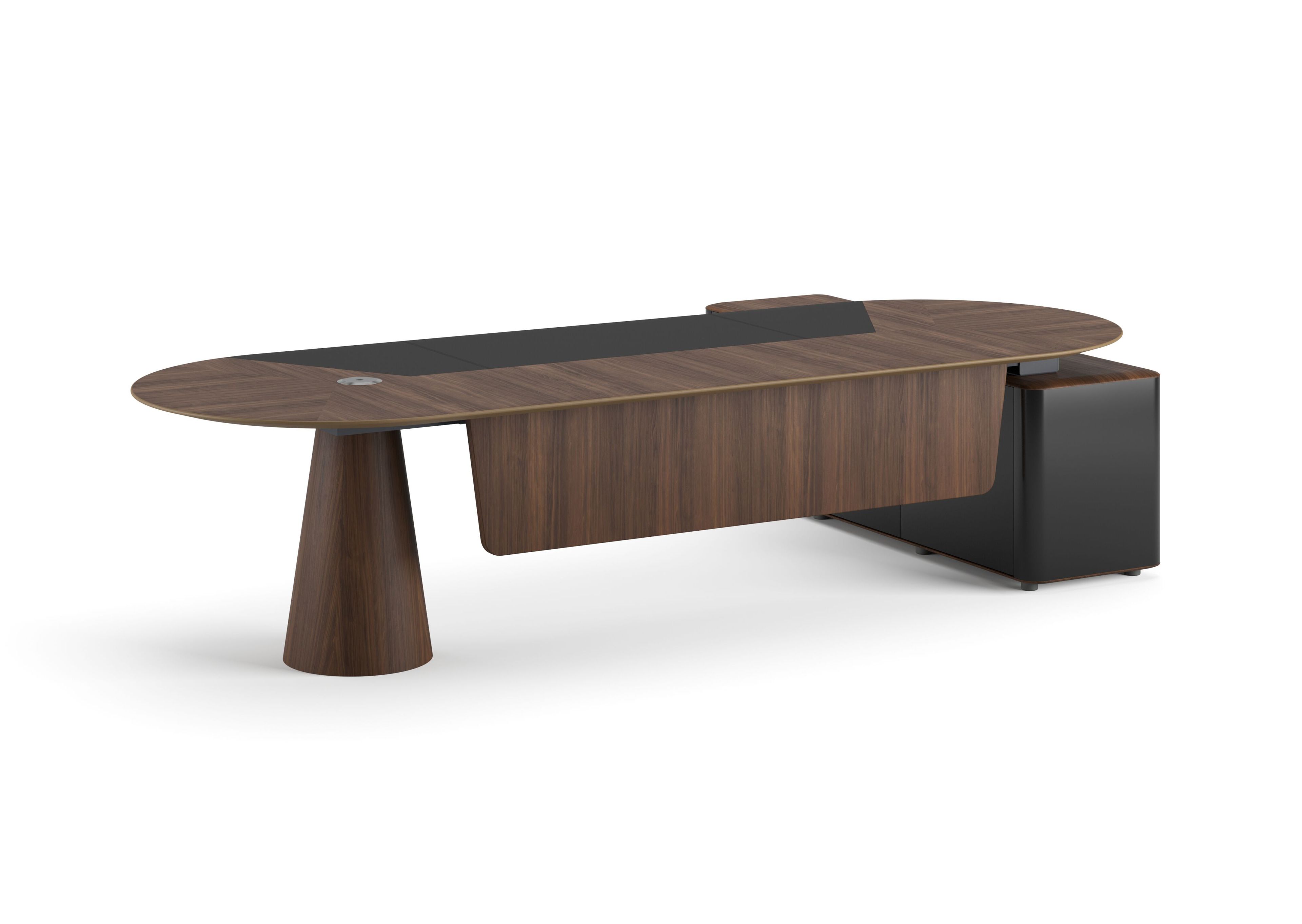 Деревянный направленный угловой стол с ящиками Ersa Tear ARCH-00088546 - Вид №1