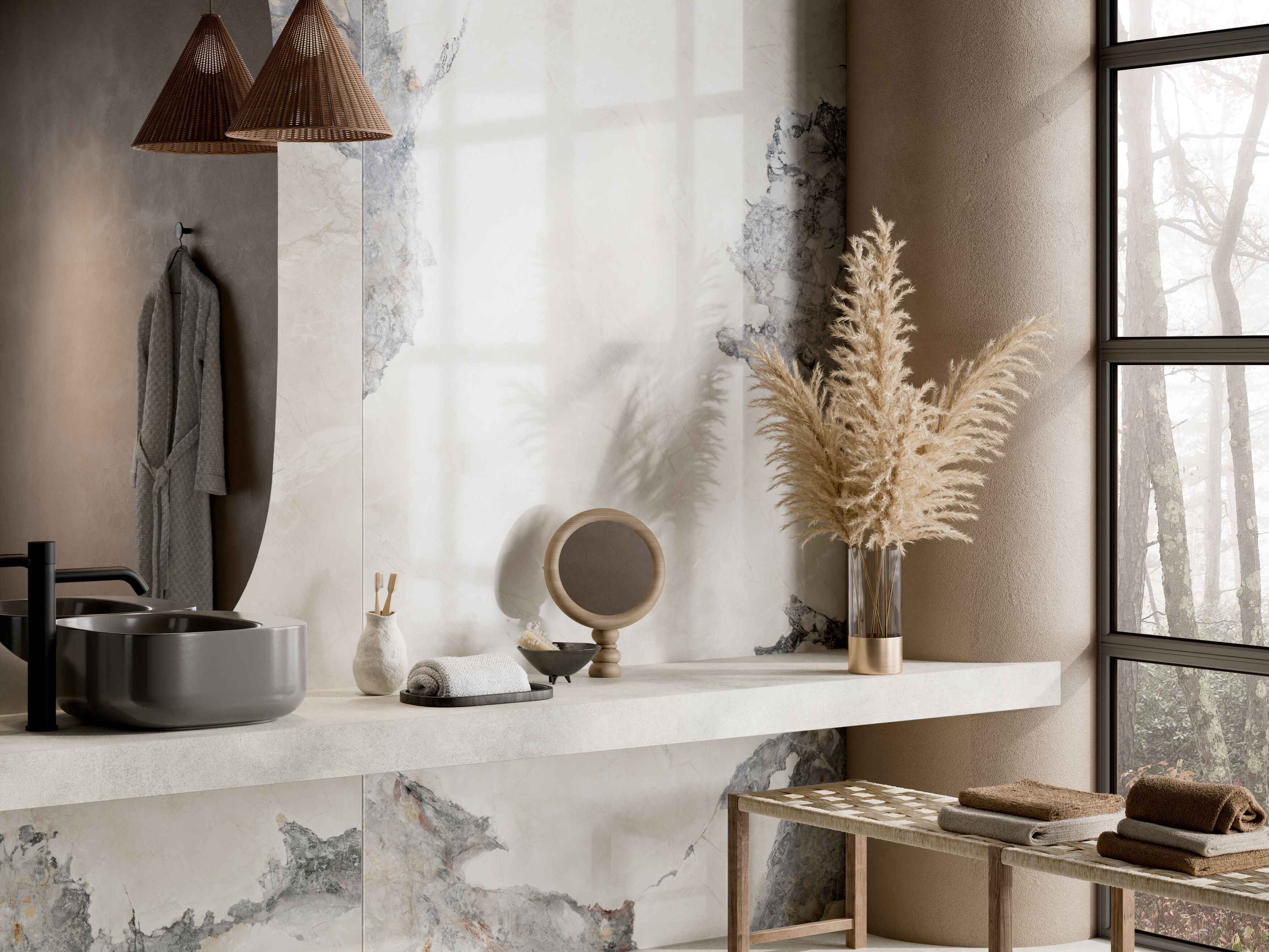 Пол / керамогранит с мраморным эффектом Ceramica Rondine INVISIBLE ARCH-00106333